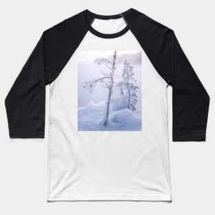 Frozen trees and fog Baseball T-Shirt